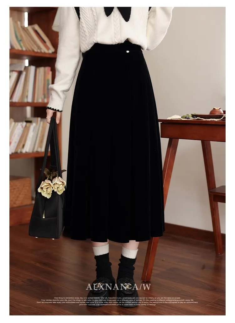 

Temperament Commuter Skirt Female 2023 Autumn Niche Design Feeling Slim Fitting Skirt Fashionable Versatile Design