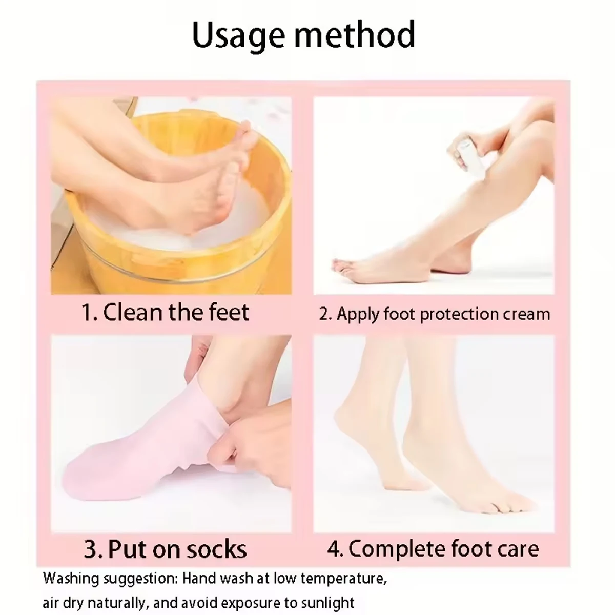 Moisturizing Silicone Gel Socks for Dry Cracked Feet