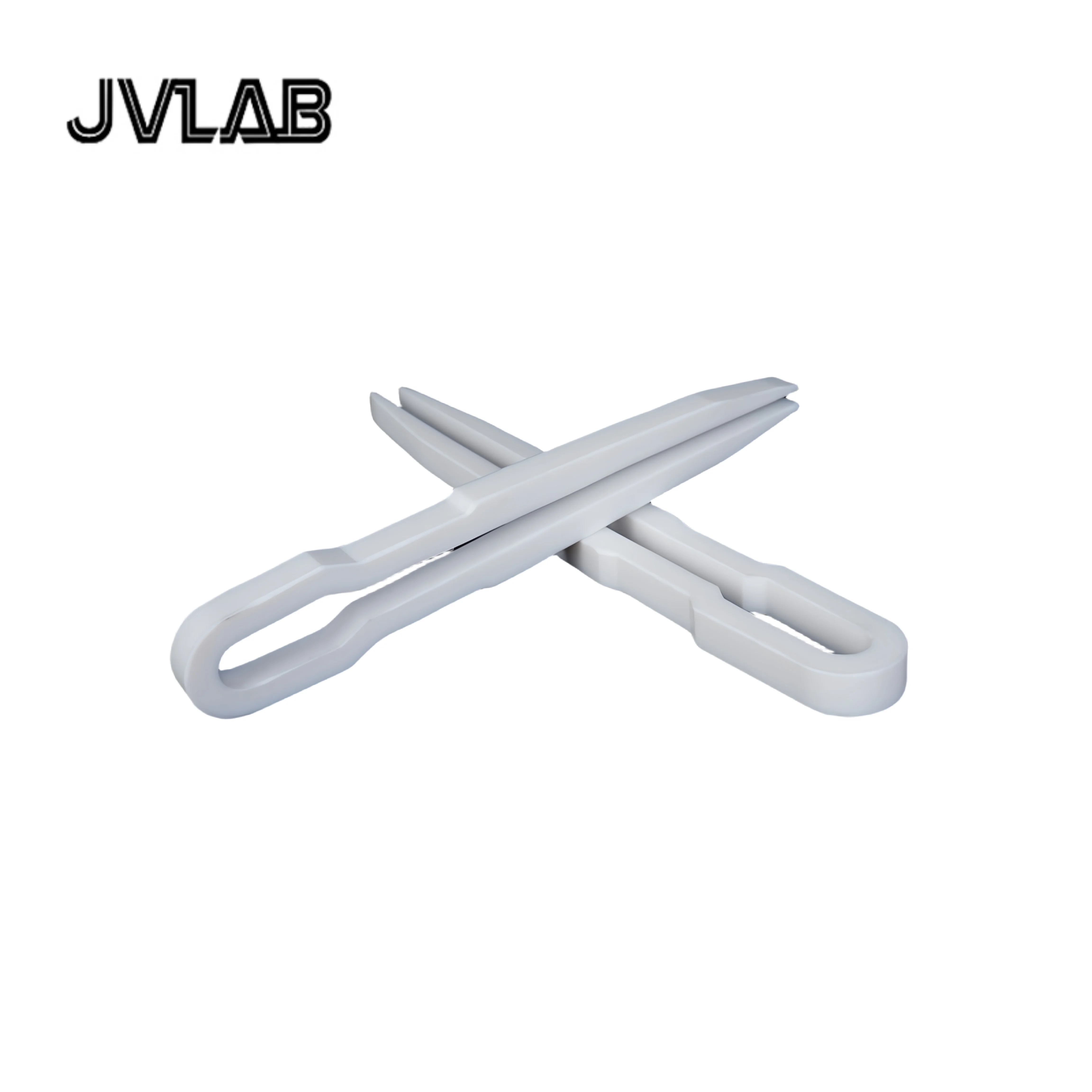 PTFE Sampling Tweezers 250 mm Thickened PTFE Tweezers Resistant To Strong Acid And Alkali, 100~300mm Length (250mm）JVLAB