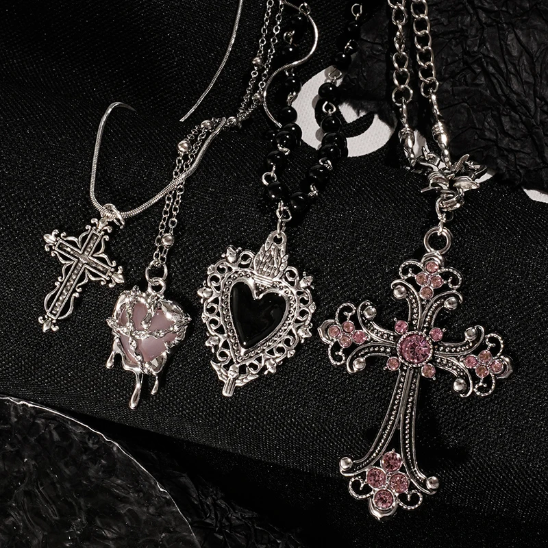 Y2K Sweet Cool Girl Personalized Creative Cross Love