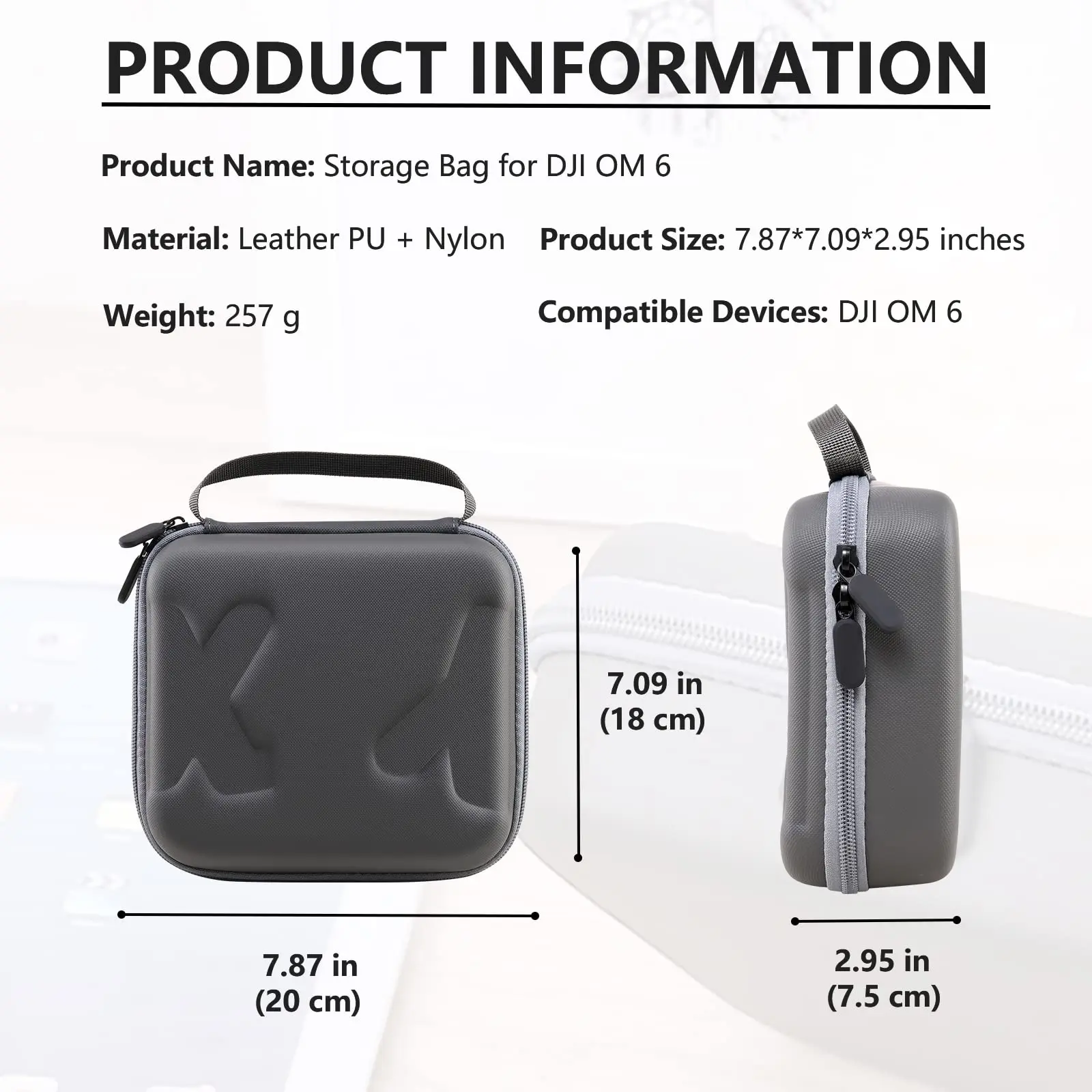 Travel Case for DJI OM 6 Portable Storage Bag Hardshell Carrying Case Fits Osmo Mobile 6 Accessories Organizer drone accessories,drone storage bag,dji case,drone case