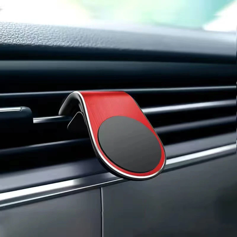 Magnetic L-Shape Car Phone Holder Universal Mount Mobile Cell Phone Stand GPS Support For 13 12 11 Promax Xiaomi Huawei