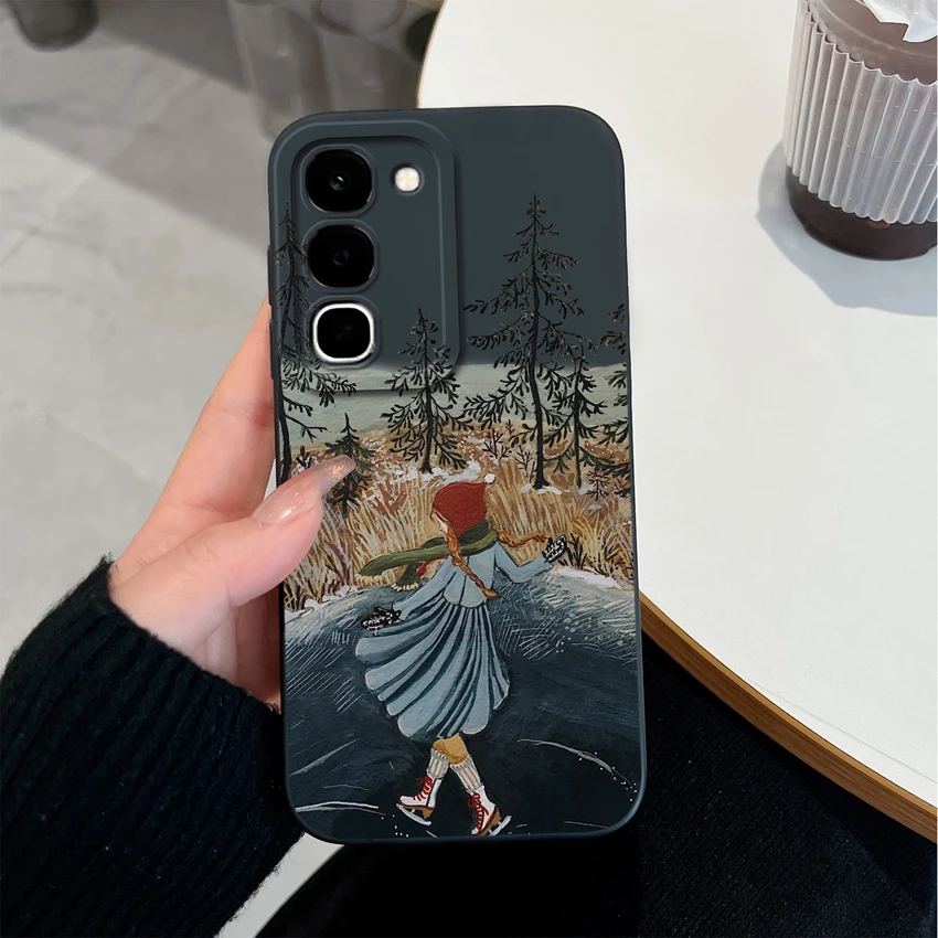 Lovely Design Liquid Silicone Shockproof Phone Case