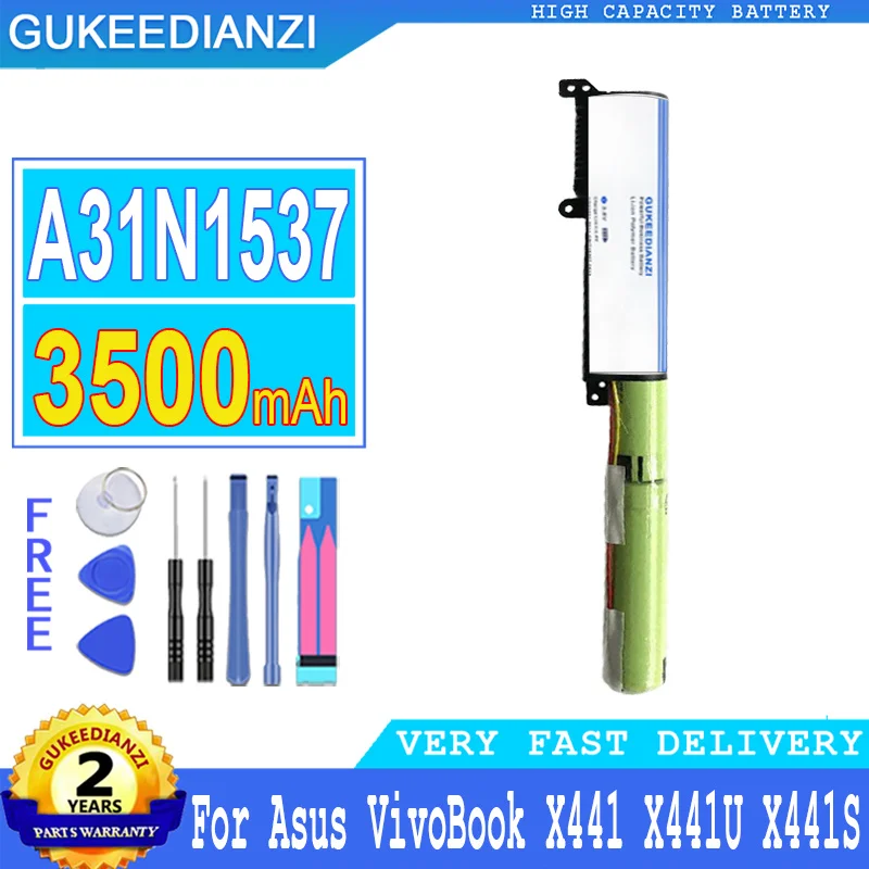 

3500mAh GUKEEDIANZI Battery A31N1537 For Asus VivoBook X441U X441SA X441SC X441UA R414U F441U A441U A441UV R541UA A441N R414UV