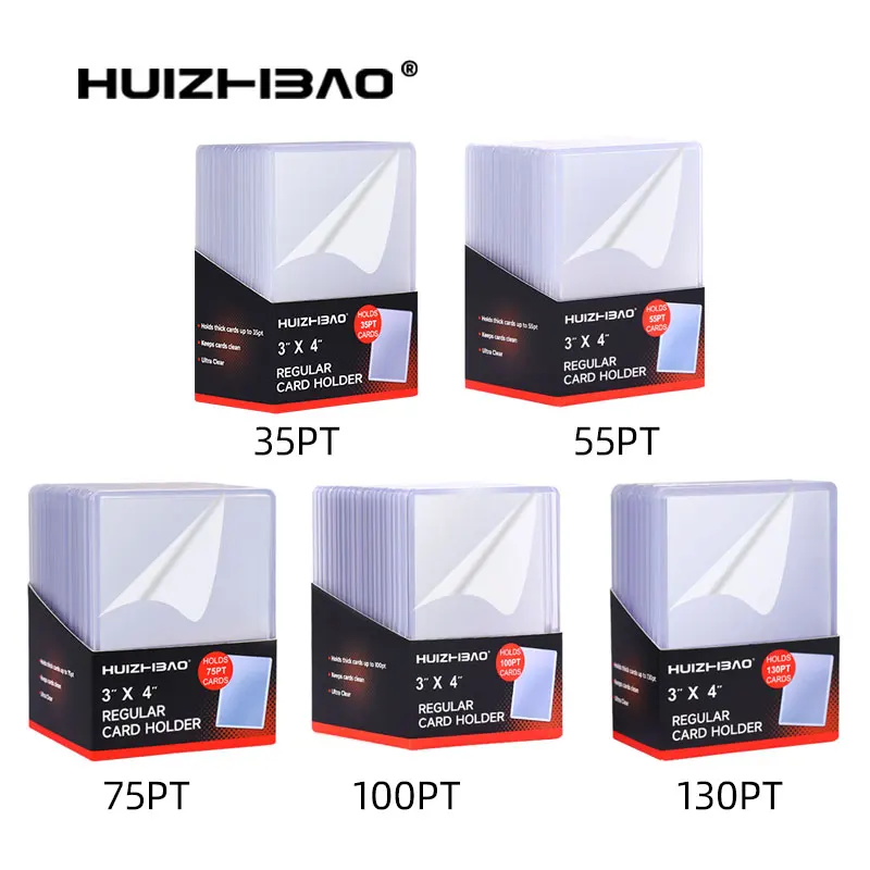 35pt 55pt 75pt 100pt 130pt 180pt 260pt 360pt for top loader protector holder trading storage card Football baseball sport cards