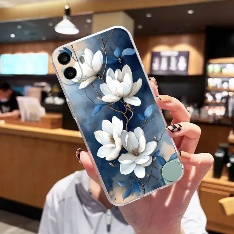 Clear Shockproof Soft Silicone Back Cover Case with Cat Design for CMF Phone 1 2A Plus and Phone 2 2A 5G