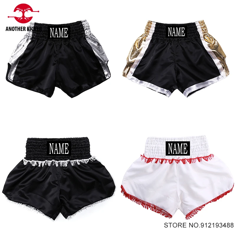 

Muay Thai Shorts Men Women Kids MMA Shorts Custom Kick Boxing Shorts Training Competition Martial Arts Free Combat Fight Pants