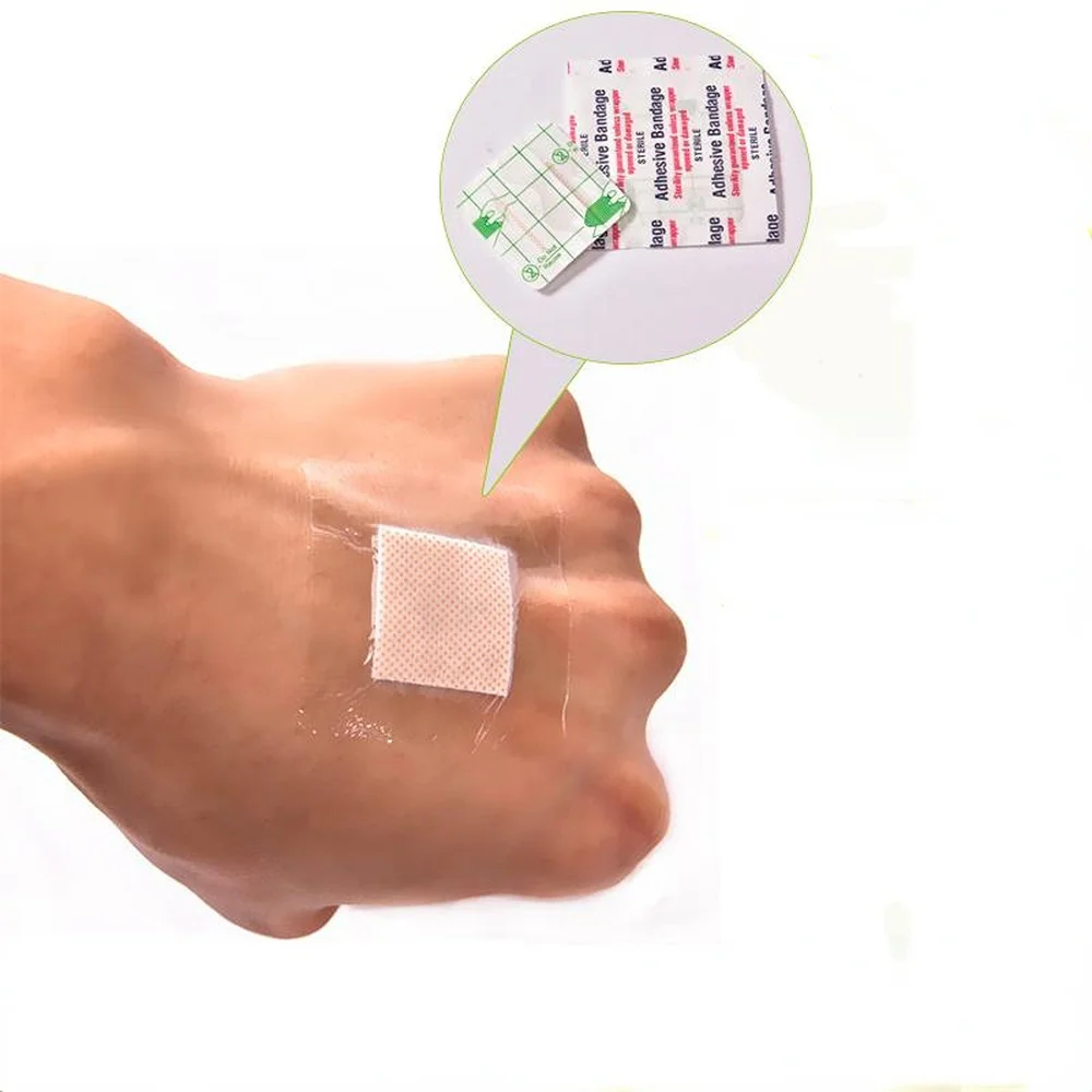 

20pcs/lot Square Transparent Healing Wound Patches Child Adhesive Plaster Waterproof Bandages Dressing Band Aid Curitas