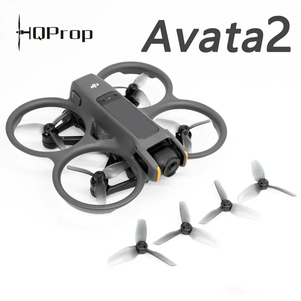 Hélices HQProp 3 серых цвета на ПК T3X3X3 T3X3.2X3 T3X3X4 3 цвета 2CW+2CCW для курса дрона с FPV DJI Avata 2