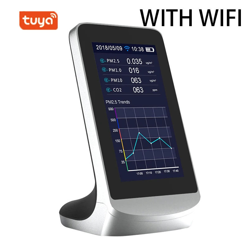 DM72 WIFI CO2 внутренний многофункциональный детектор воздуха TVOC монитор качества