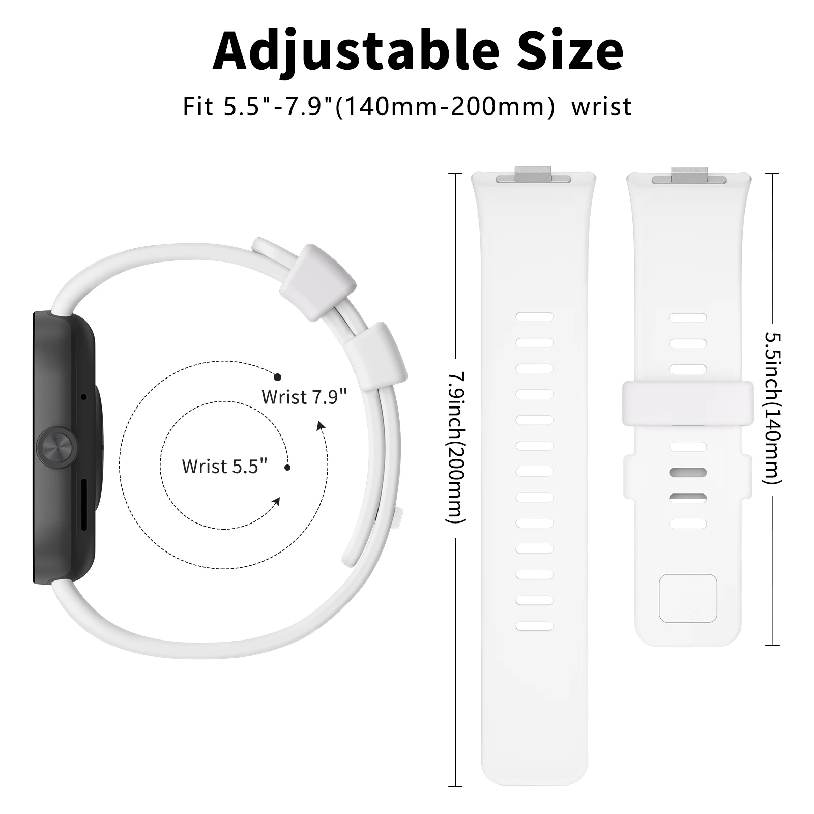 Silicone Sport Band Replacement Strap - Original Accessory Bracelet
