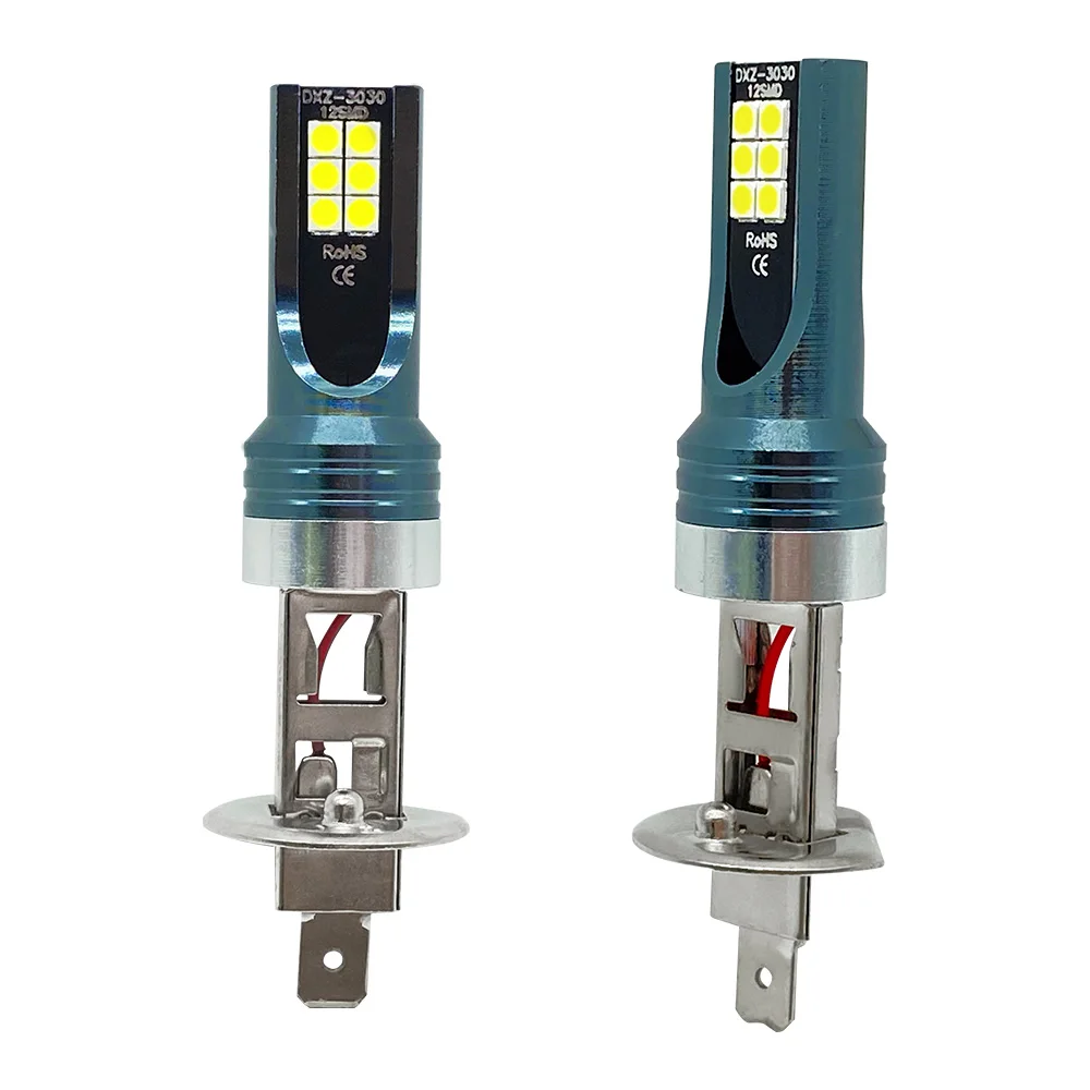 2pcs 자동차 안개 램프 12smd H7 LED 전구 빛 자동 인터페이스 H1 H3 H4 H11 H8 H9 9005 HB4 H10 6000K 6500K 12V 자동 헤드 라이트