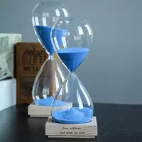 30/60Minutes Glass Hourglass Sand Timer Clock Wood base Home Decor Birthday Valentine's Day Gift Ampulheta Reloj De Arena Craft 1