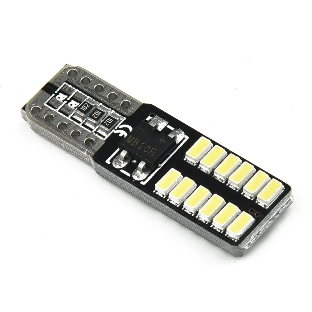 

10 шт., лампы для автомобильных номерных знаков 194 3014 24SMD, без ошибок