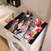 Genshin Impact Zhongli Kitchen Drainage Mat Retro Style Dish Drying Pads Absorbent Placemats Drainer Tableware Mats Accessories 3
