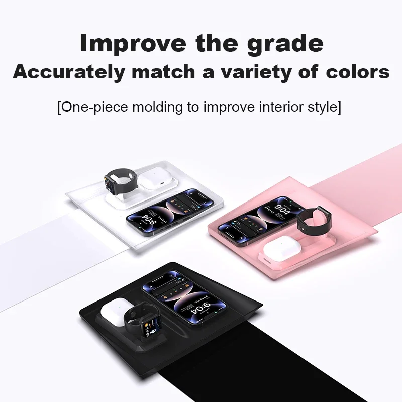 For Tesla Model 3 Model Y New 3 Wireless Charging in 1 Silicone Mat