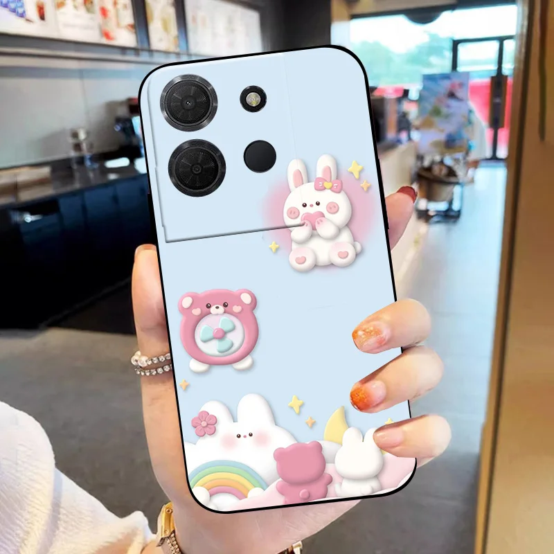 Vibrant Painted TPU Silicone Shockproof Phone Case - Protective Soft Cover