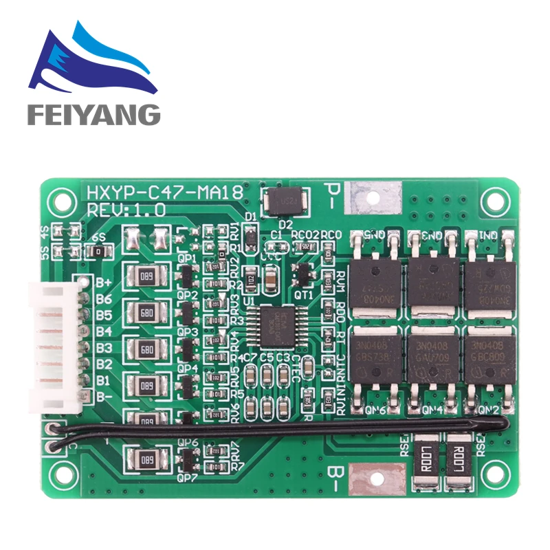 4s/5s/6s/7s bms 16,8 V 21V 20a Li-Ion lmo ternäre Lithium-Batterie ladegerät Schutz platine Balance und Temperatur schutz – Detail 4