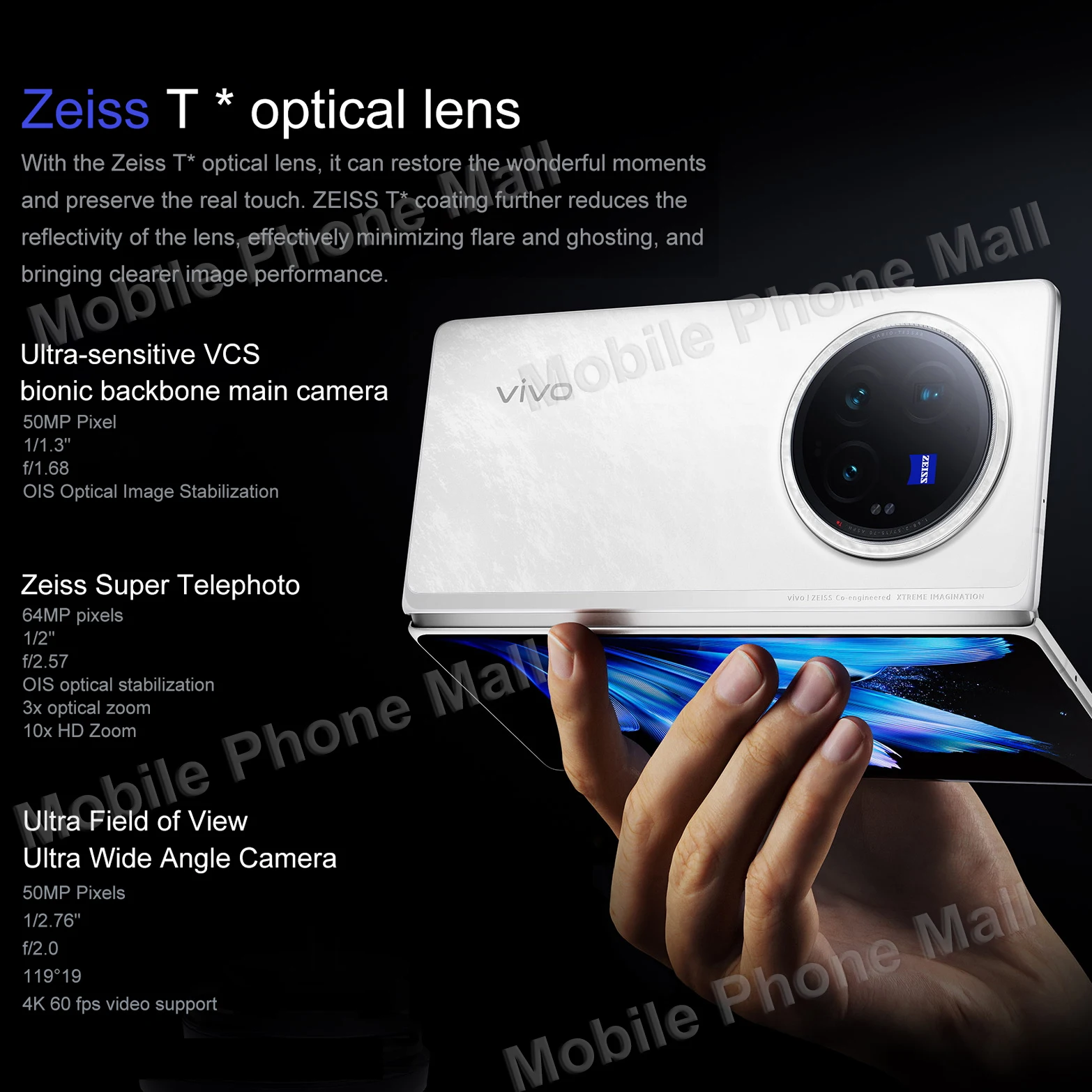 Original Vivo X Fold 3 Pro 5G Foldable Phone 8.03