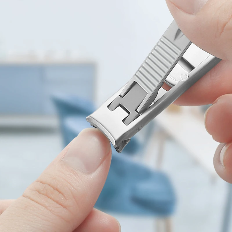 Stainless Steel Foldable Hand Toe Nail Clippers Cutter Double Head Cutter Trimmer Silver Nail Tool