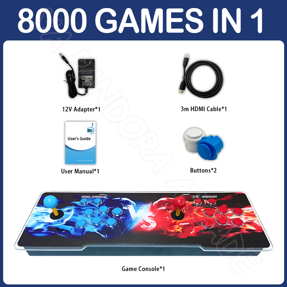その他 3D Pandora's SAGA EX WIFI 128G 10888in1 128GB 3D Pandora Saga EX2 Arcade Box 10888 in 1 DIY Kit Game