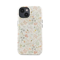 White Wildflowers Magnetic Phone Case - Durable Dual - Layer TPU Back Cover - iPhone 12 Mini (Magnetic)
