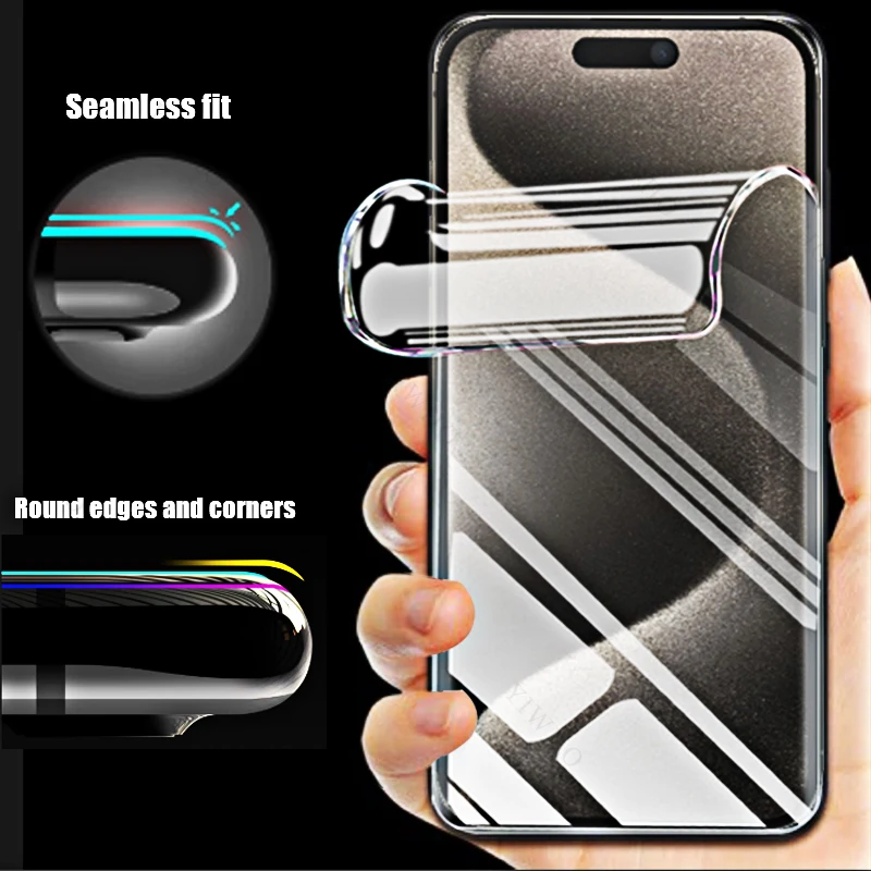 Hydrogel Soft Clear Film Screen Protector - 4 Pack