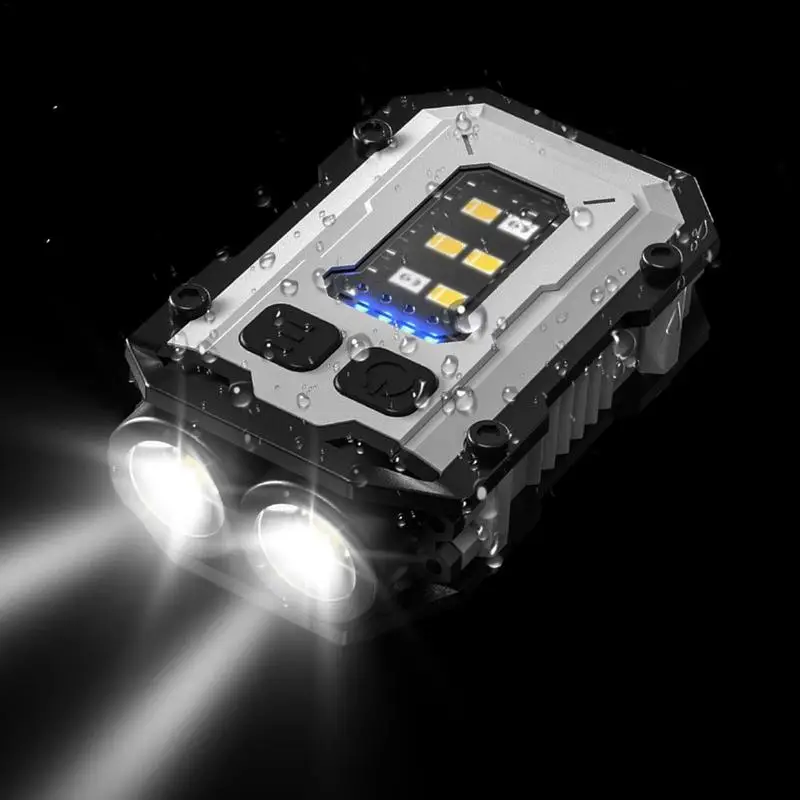 

Mini Flashlight Keychain 8 Modes LED Keychain Light Portable Pocket Light Magnetic 800Lumen Keyring Flashlight Small Flashlights