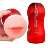 Hand Free Male Masturbator Cup Vaginal Oral Sex Masturbate No Vibrating Masturbation Pocket Pussy Mouth Blowjob Sex Toys for Men 1