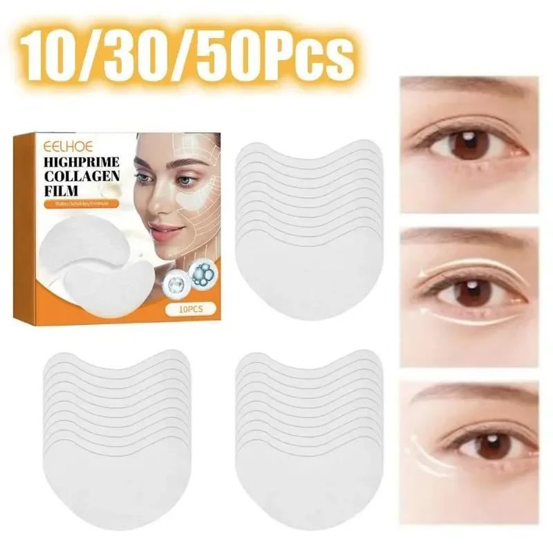 

1/5Pairs Collagen Soluble patches Film Anti Wrinkles Remove Dark Circles Nourish Mask Moisturizing Lift Firming Skin Eyes Care