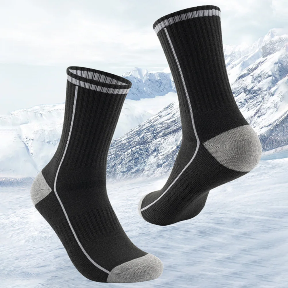 1 Pairs Wool Ski Socks Thermal Knee-high Cold Weather Warm Socks for Snowboarding Snow Winter Hunting Accessories Socks