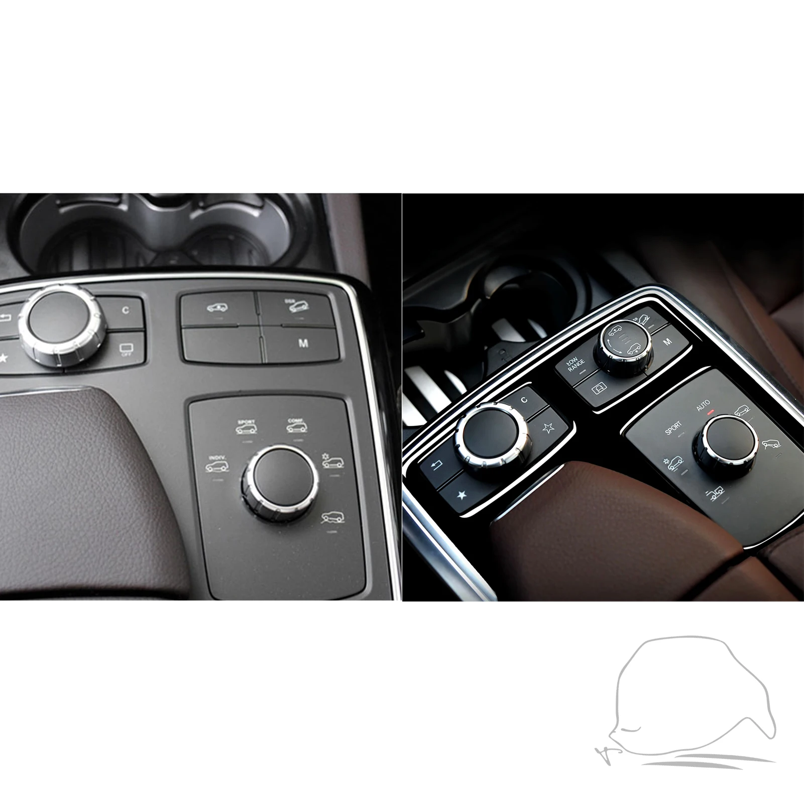 메르세데스-벤츠 GLE 15-18 GLS 16-18 M 클래스 2012-2015 피아노 블랙 팔걸이 상자 멀티미디어 패널 트림 커버 자동차 인테리어 스티커