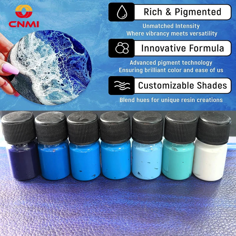 10g 7Colors Resin Ocean Painting High Concentration Resin Paste Pigment Colorant Dye For Arts Making DIY Colorant Tools