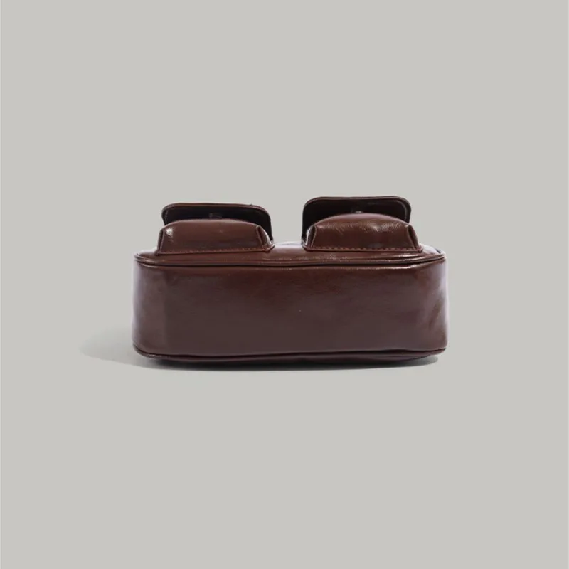 JIAERDI Retro Handle Coffee Bowling Bag For Women Pu Leather Pocket Y2k Bags Ladies Vintage Messenger Bag Luxury Designer Bags