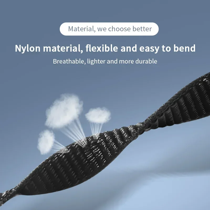 حزام نايلون لشاومي Mi Band 10 9 8 NFC miband ساعة...