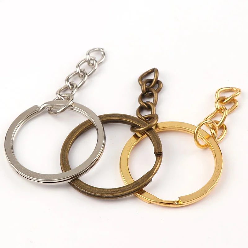 100pieces 28mm Keyring Split Ring Key Ring Jewelry Findings For Key