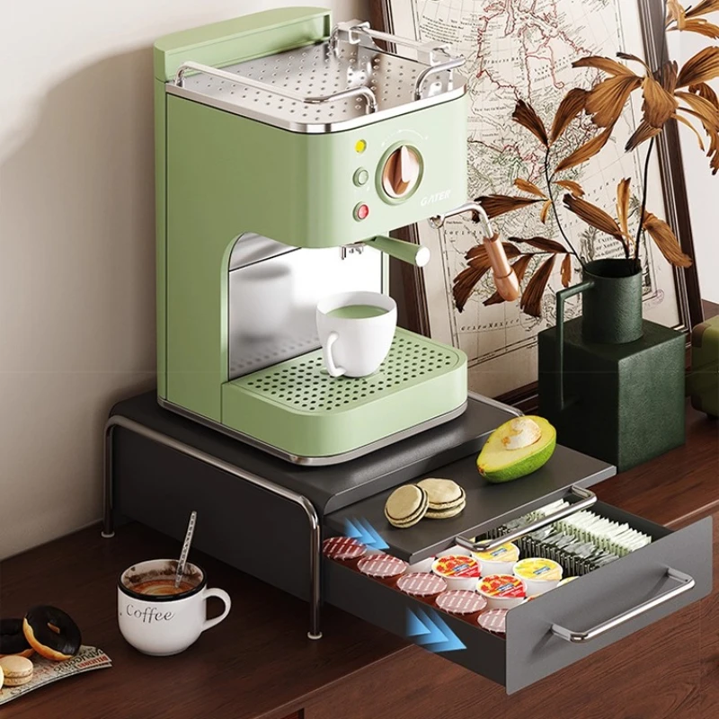 Coffee Capsule Organizer Stand Coffee Machine Base with Storage