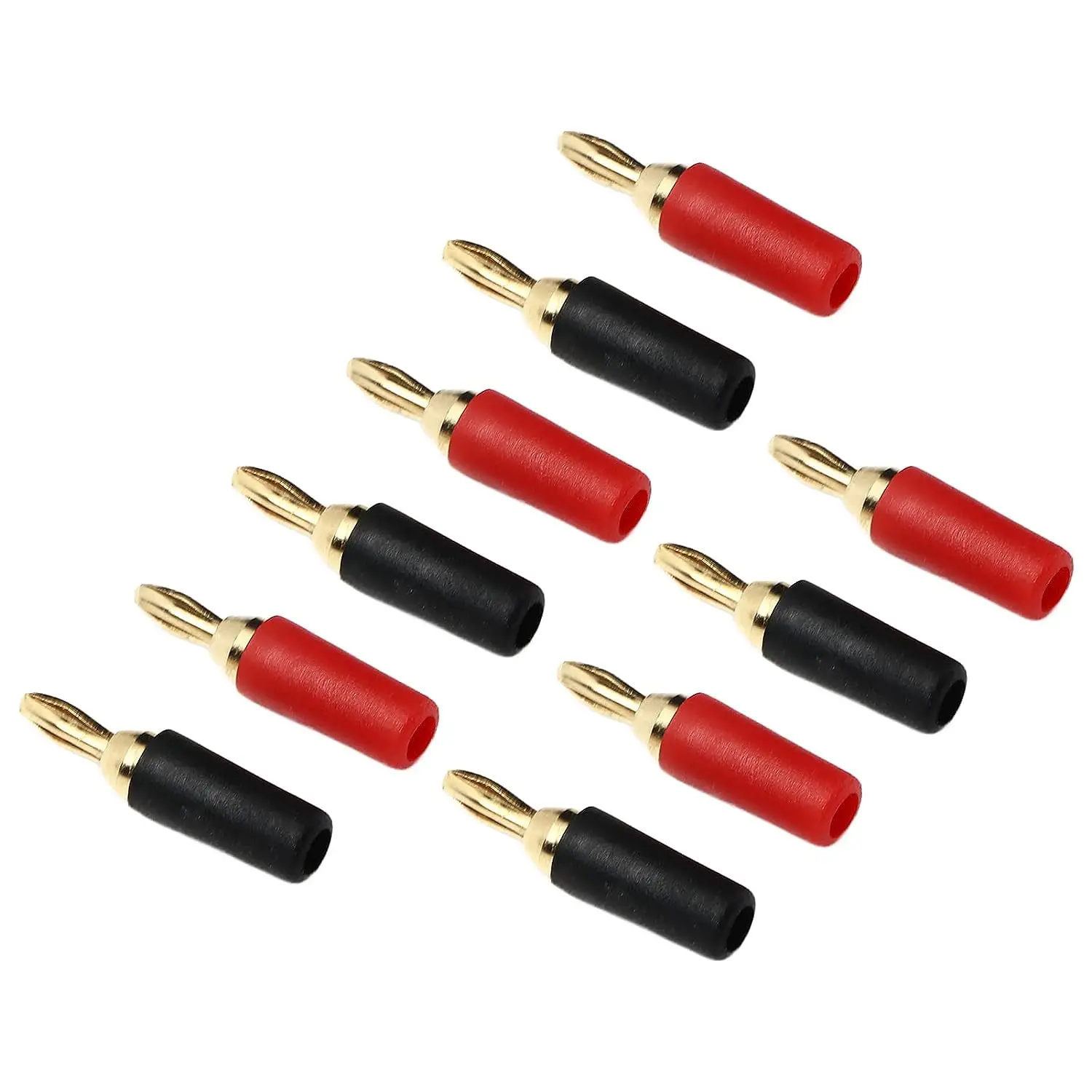 

5 Sets 2.5mm Banana Plug Brass Gold Plated Banana Plug Banana Connector Brass Gold Plated Soldering Male Speaker Connector