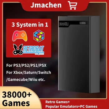 Emulatori popolari Console di gioco e disco rigido di gioco con oltre 38000 giochi per PS3/PS2/Xbox/Saturn/Switch/Gamecube Plug&Play per PC WIN