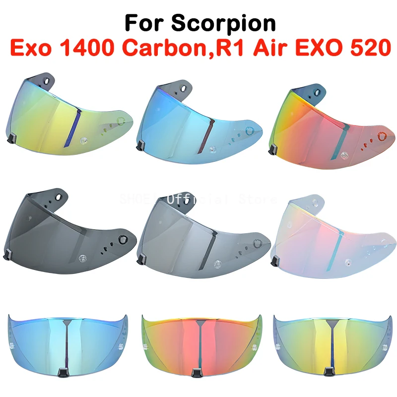 Exo 520 Casco Visiera Lente Moto Casco Integrale Visiera Lente Di Ricambio Per Scorpione Exo 1400 Carbonio, R1 Air & Exo 520