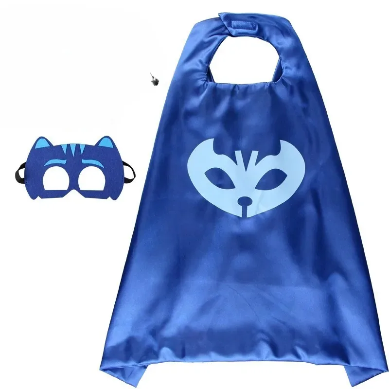 Costumi da Eroe con Mantello Rosso, Blu e Verde, Completi di Maschere, Perfetti per Halloween, Feste di Compleanno e Travestimenti Natalizi - immagine 5