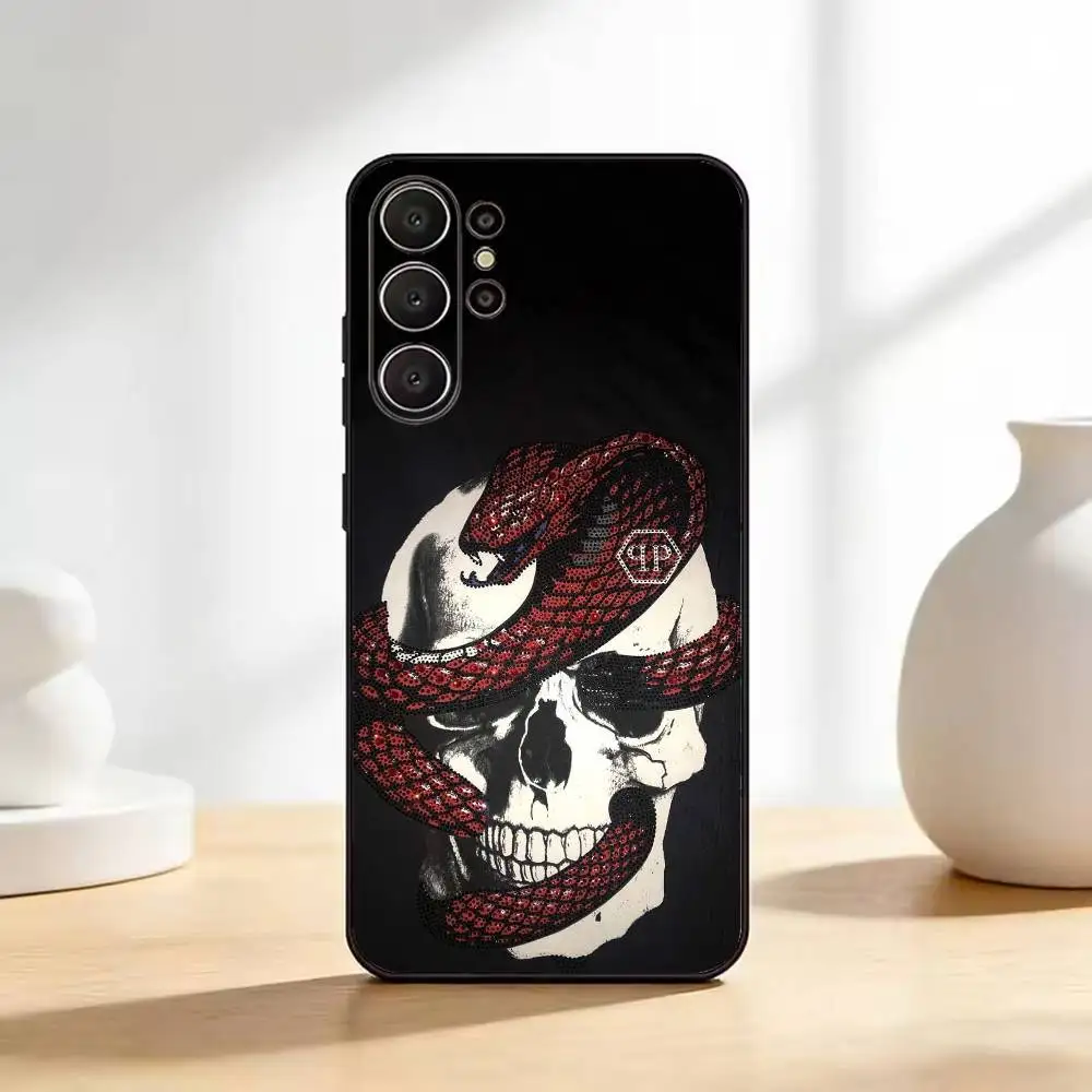 Dark Handsome Style Black Soft Silicone Case by Philipp Plein