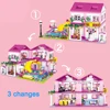 Friends City House Summer Holiday Villa Castle Building Blocks Sets Figures Swimming Pool DIY Toys for Kids Girls Christmas Gift 6