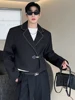 LUZHEN Original Metal Buckle Placket Design Blazer Short Jacket Men's Fashion Elegant Korean 2025 Spring New Trendy Coat LZ3653 5