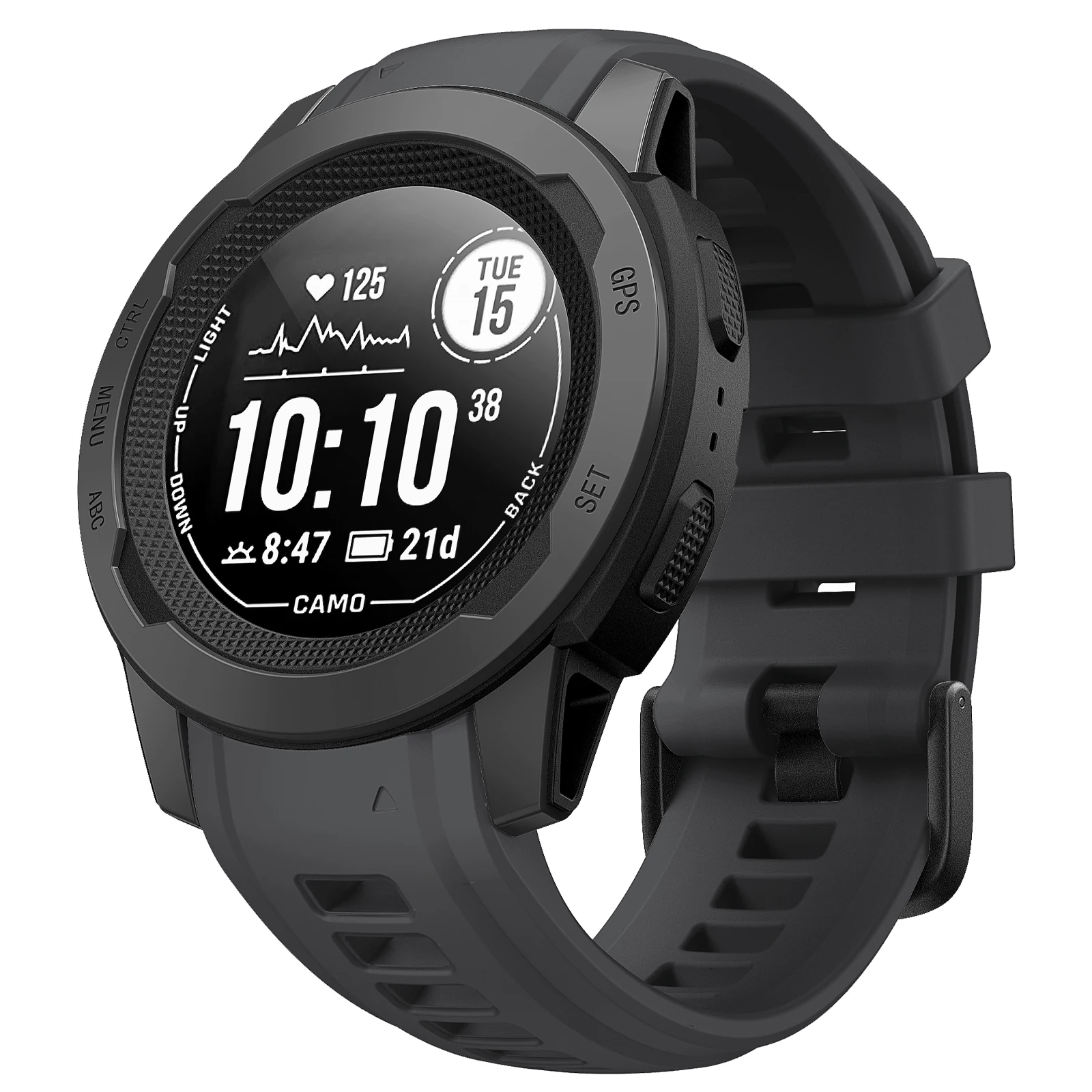 Garmin Soft Silicone Fashion Watch Band Bracelet – Replaceable Rubber Wristband, 20mm/22mm