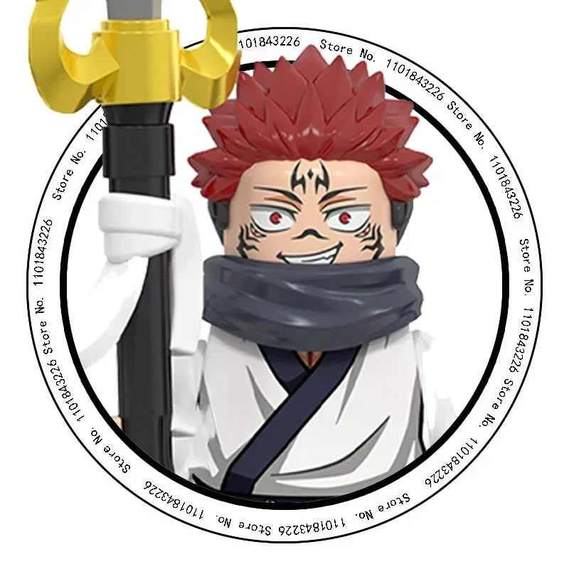 thumbnail image 1 of Bloques de construcción BLEACH Anime Dibujos animados Mini figuras de acción Juguete Regalo de Navidad Jujutsu Kaisen Minifiguras Compatible con Lego, 1 of 5