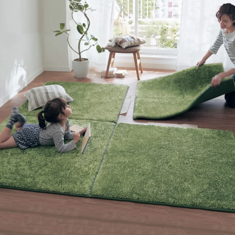 

Japan Style Tatami Rugs and Carpets for Living Room Anti-slip Floor Mats Shaggy Velvet Carpet Rug Bedroom Play Mat for Children