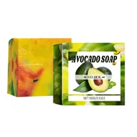 EELHOE Elastic Skin Lightening Soap Avocado Oil Control Rich Foam Professional Skin Cleansing Smooth Brightening Body Soap 100g 2