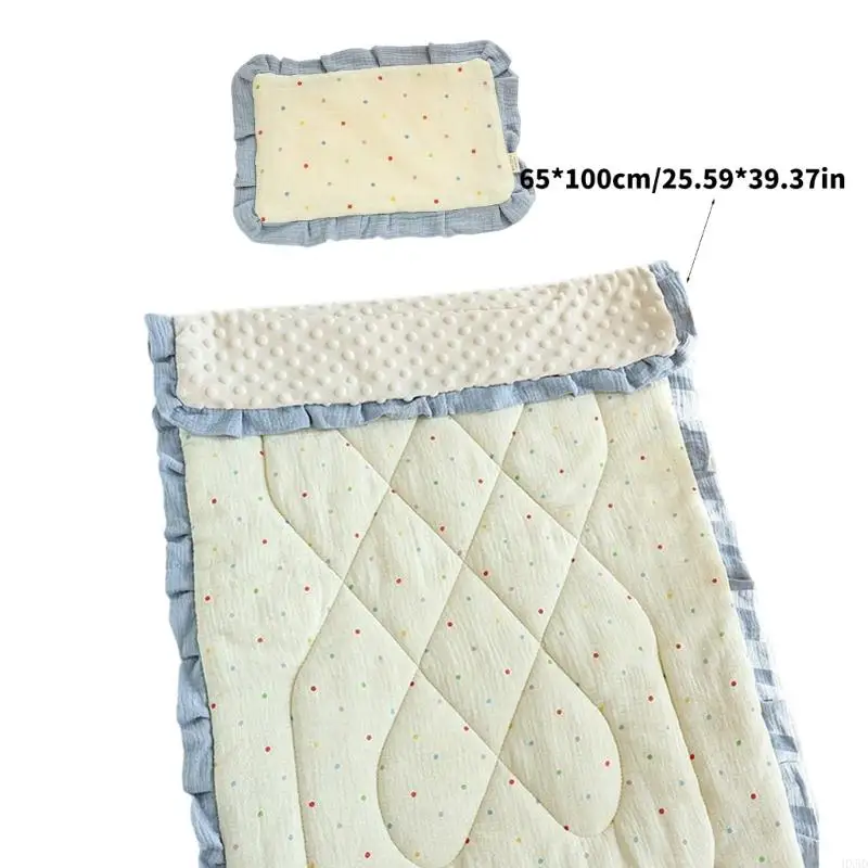 Mattress Pad with Pillow Mattress Pad Bed Cover and Pillow for Toddler 0-3 Year