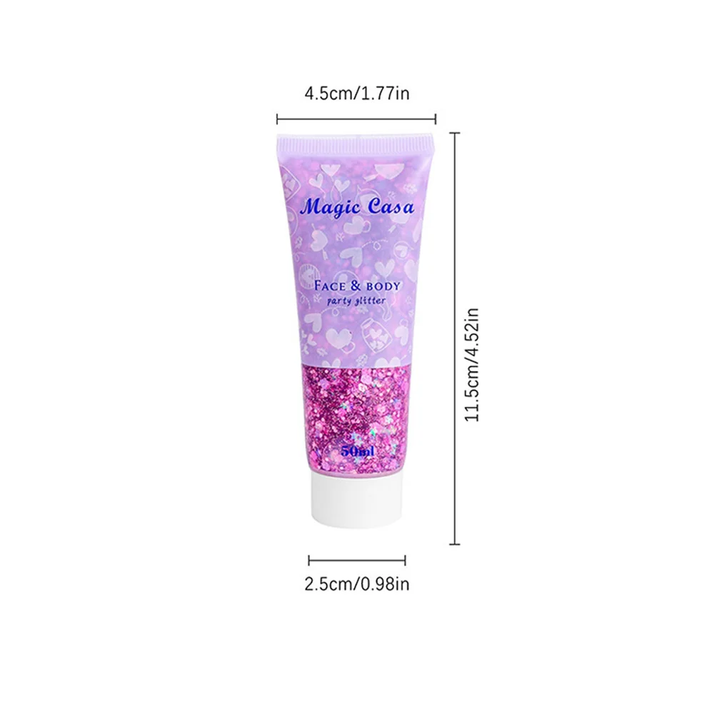 Face Body Glitter Gel 6 Color Set Long Lasting Sparkling Hair Nails Makeup Festival, Glitter Gel Makeup, Holographic Glitter Makeup, Glitter Makeup